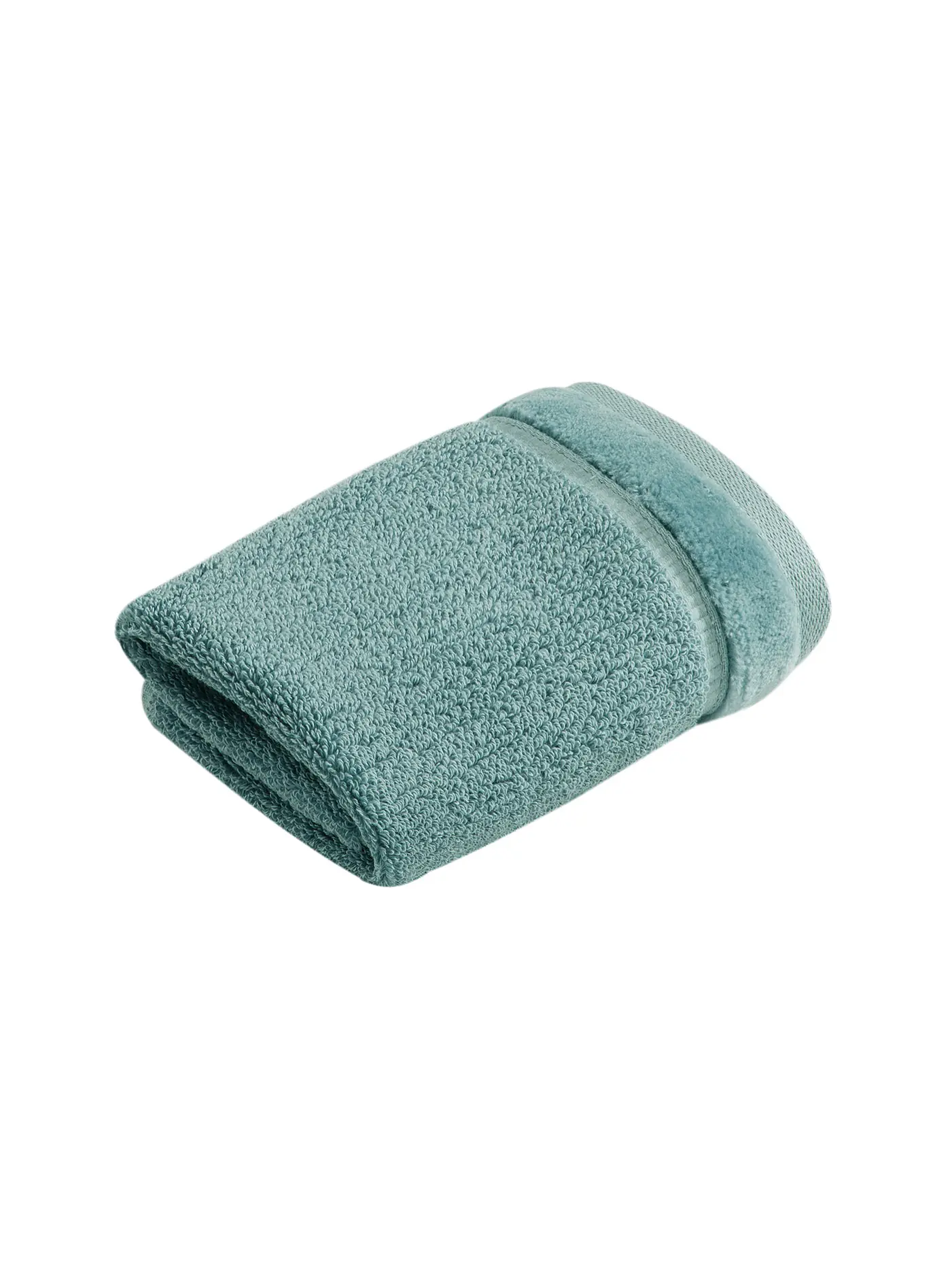 VOSSEN | Seiftuch Pure 30x30cm Stone | türkis